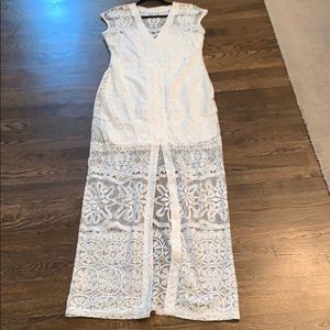 Express Mesh Sheer long dress